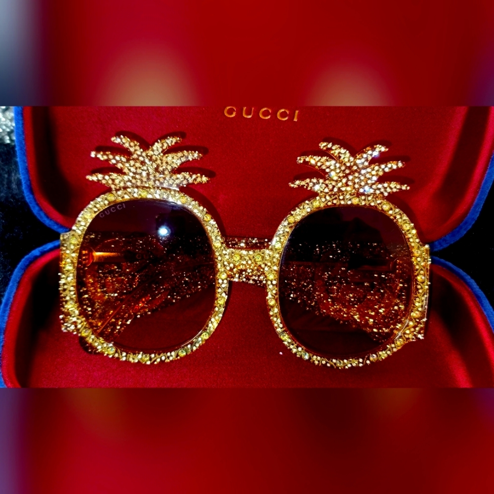 Gucci Hollywood Forever Pineapple Sunglasses GG150S